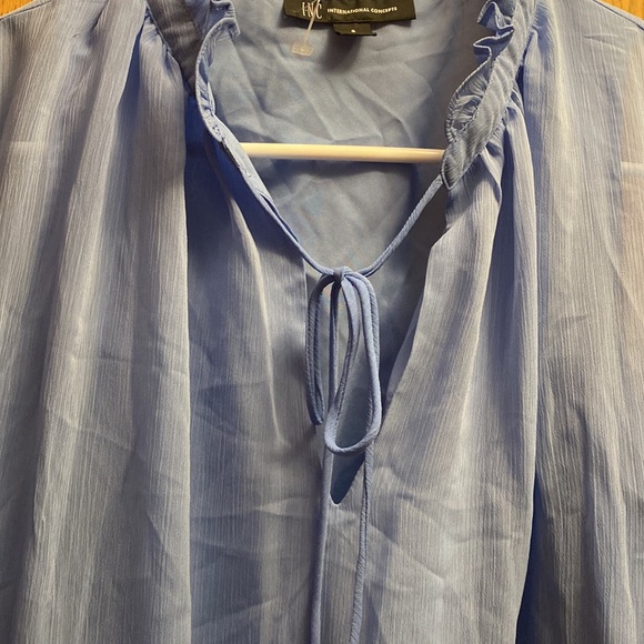 NWOT INC international concepts cold shoulder blouse - Picture 3 of 7